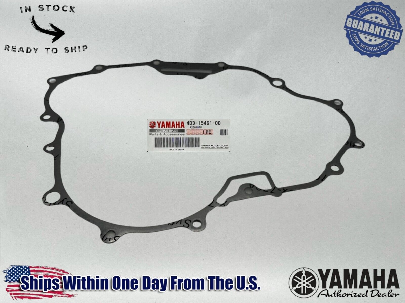 Yamaha Genuine OEM Authentic Crankcase Cover Gasket 4D3-15461-00-00