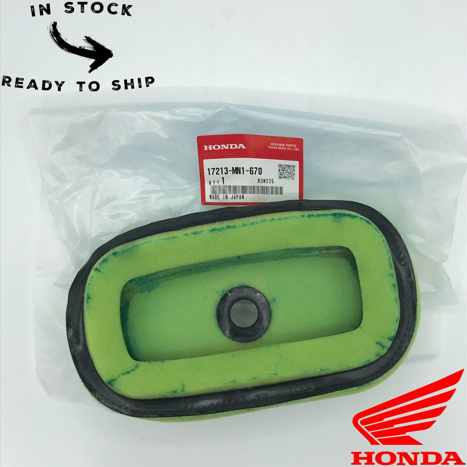 Genuine OEM Honda Air Filter Cleaner Element 17213-MN1-670