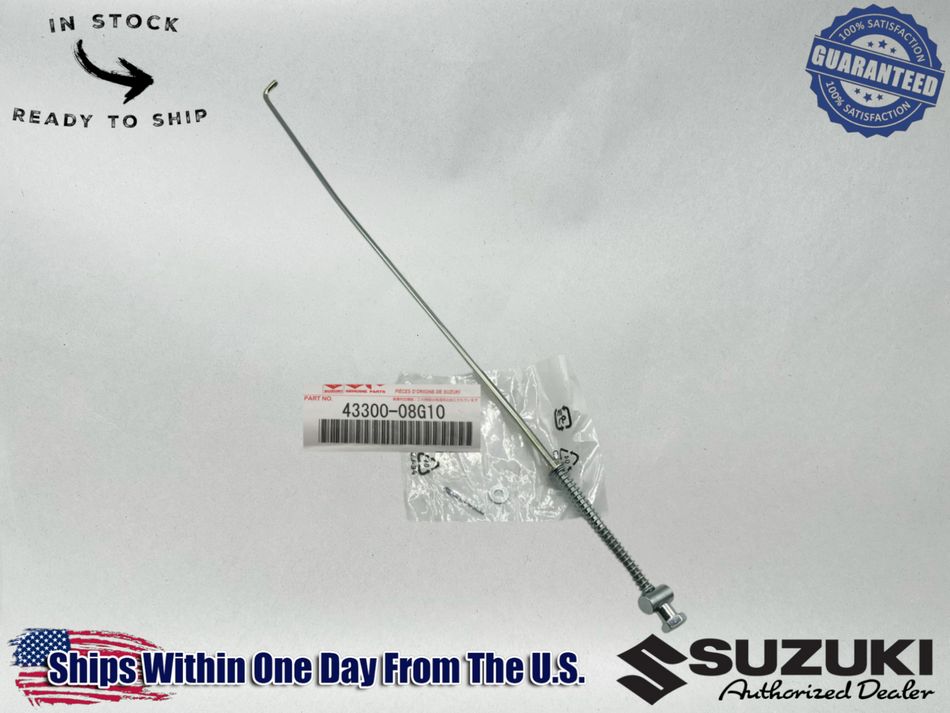 Suzuki OEM REAR BRAKE ROD ASSEMBLY 2003-14 DRZ125L 2003-09 DRZ125 43300-08G10