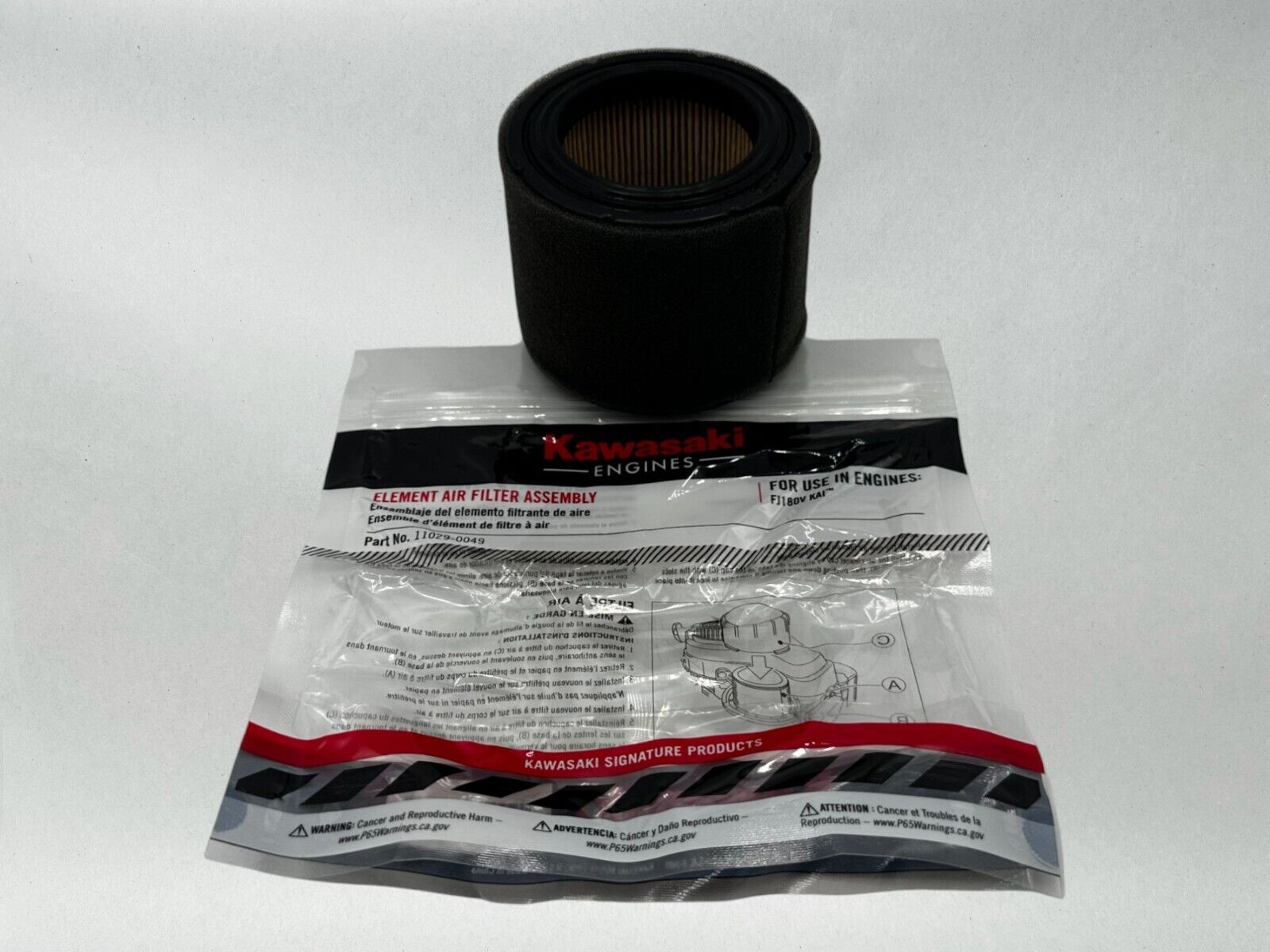 Kawasaki Genuine OEM Authentic Air Filter 11029-0049