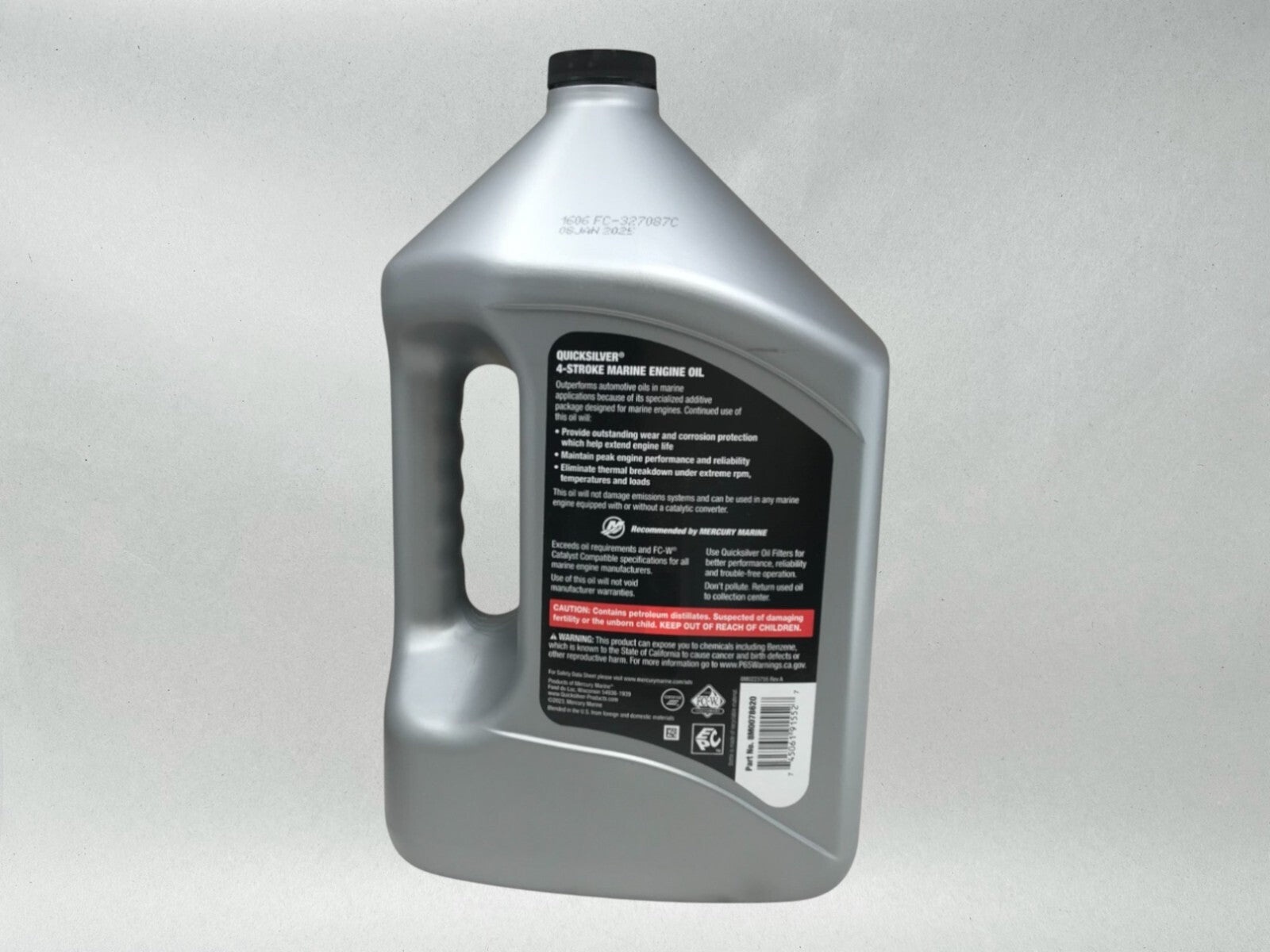Quicksilver OEM 25W40 SS 4 Stroke Marine Engine Oil Gallon 92-8M0078620
