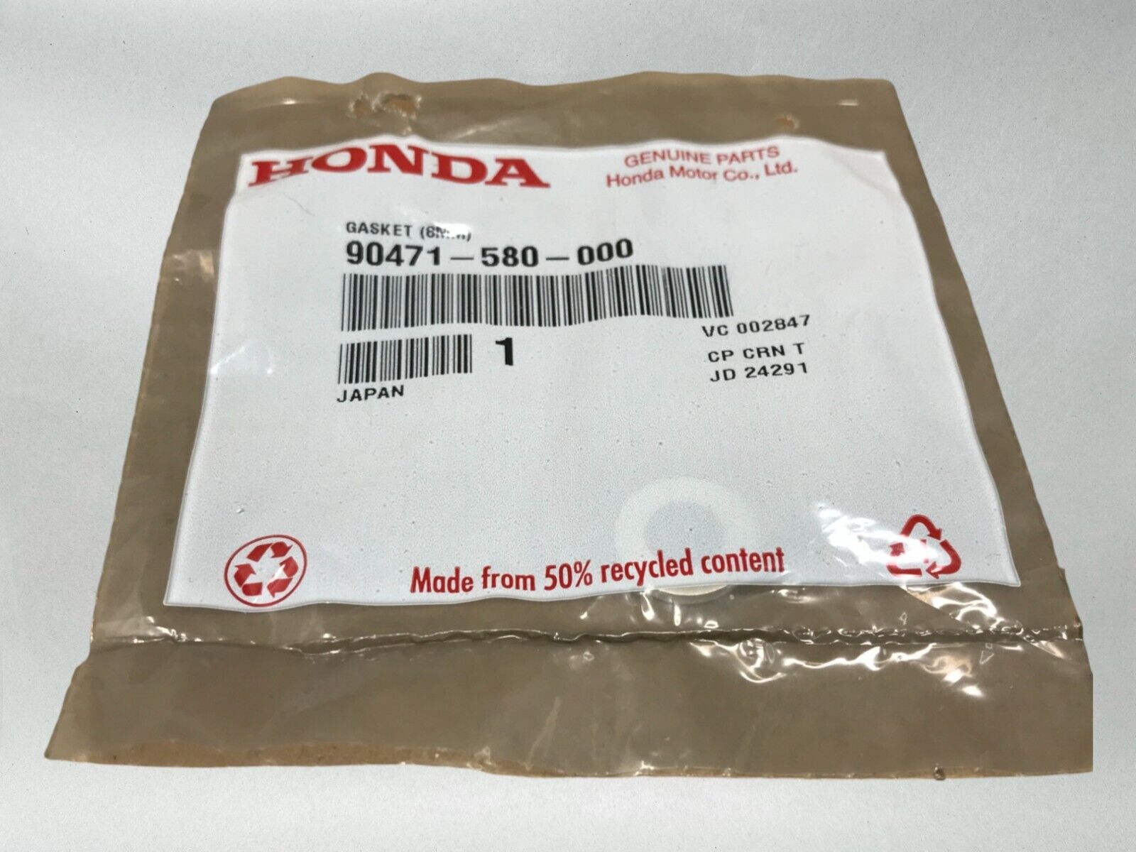 Honda OEM GASKET (8MM) 90471-580-000
