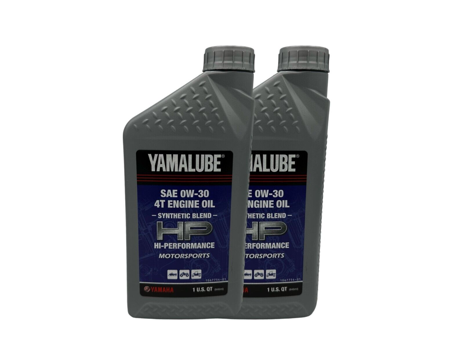 Yamaha Genuine Yamalube 0W-30 Semi-Synthetic Oil LUB-00W30-SS-12-2PACK