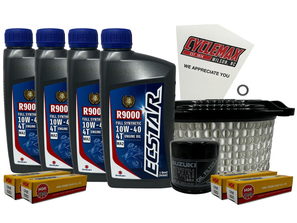 Suzuki Ecstar Full Synthetic Tune-Up Kit for 1999-2007 GSX1300R HAYABUSA with Spark Plugs