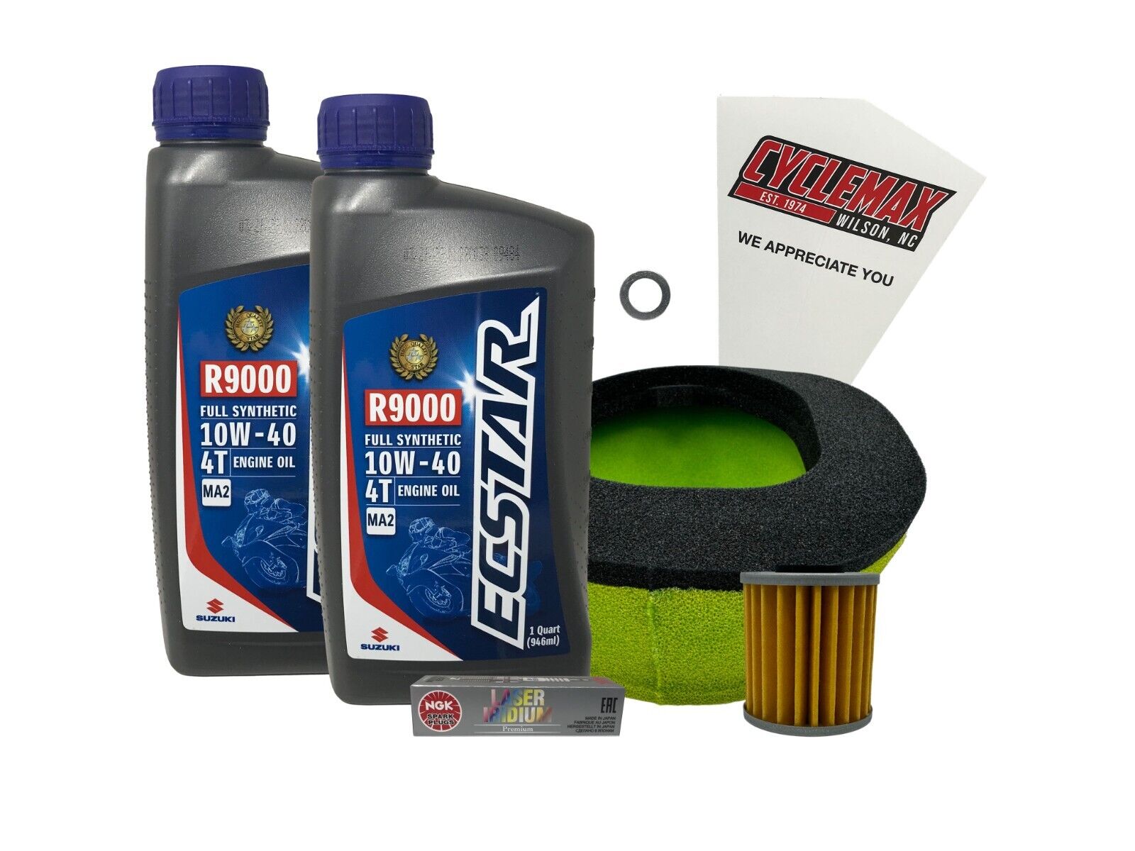 Cyclemax Full Synthetic Tune Up Kit w/ Plug fits 2005-2007 Suzuki RM Z450 K5-K6