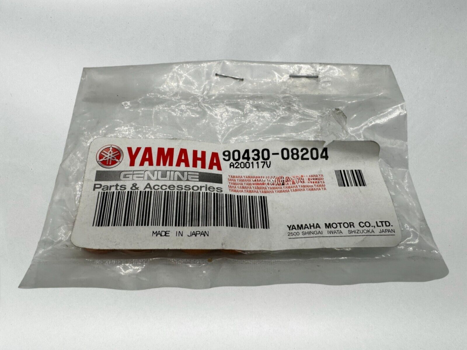 Yamaha Genuine OEM Authentic Gasket 90430-08204-00