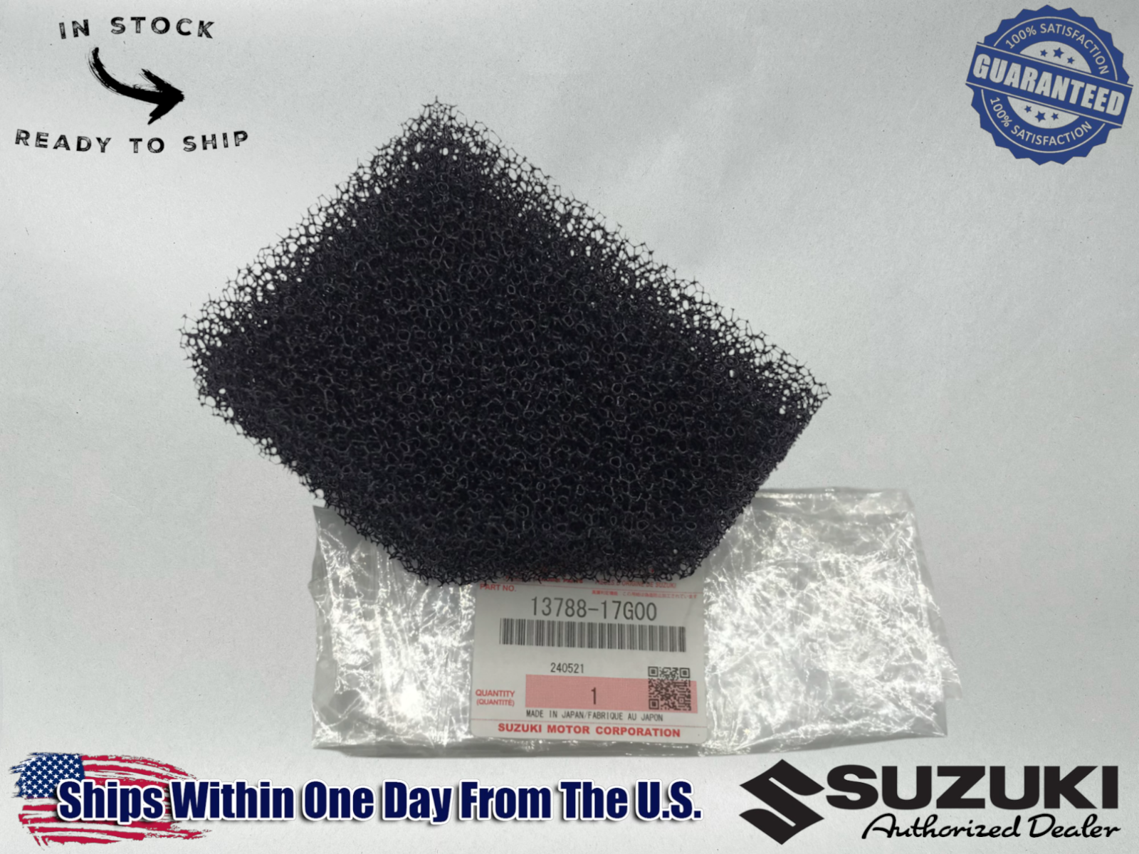 Suzuki Genuine OEM BREATHER FILTER 2003-08 SV650 SV650S SV650 ABS 13788-17G00