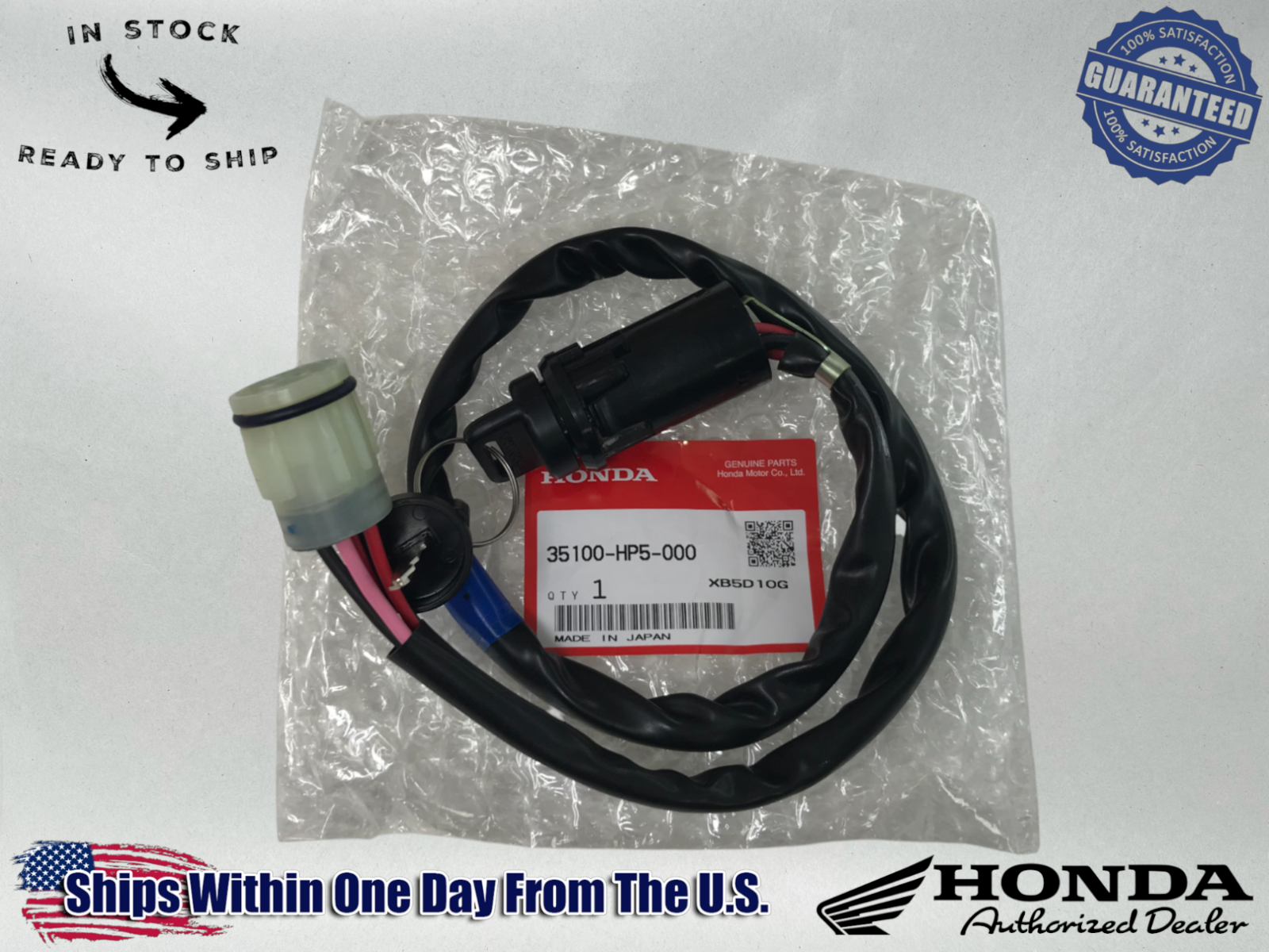 Honda OEM MAIN IGNIT KEY SWITCH 07-13 TRX420 Rancher Manual Shift 35100-HP5-000