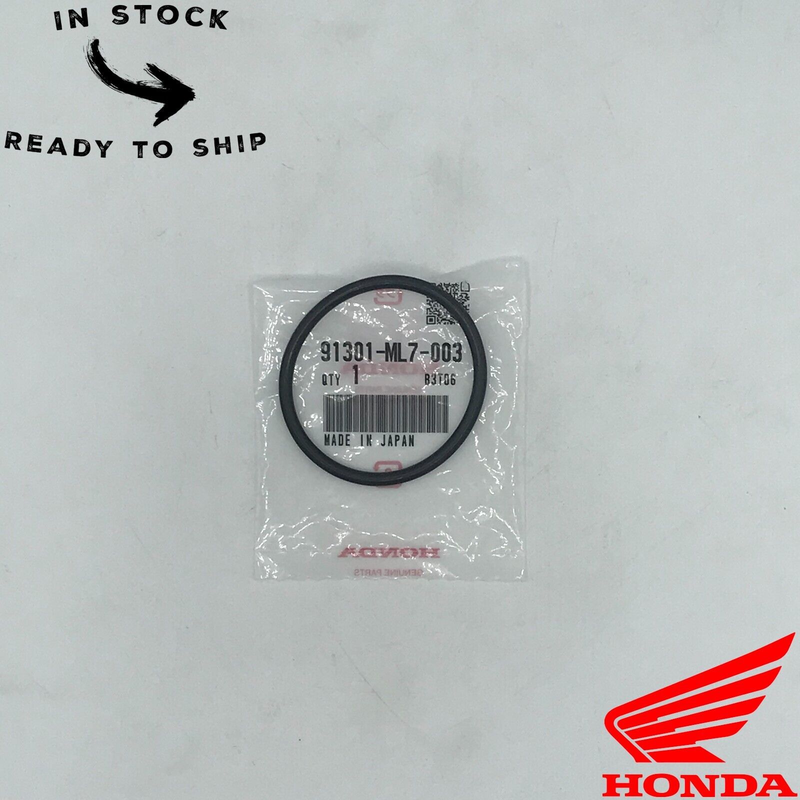 Genuine OEM Honda Right Crankcase Cover O-Ring 91301-ML7-003