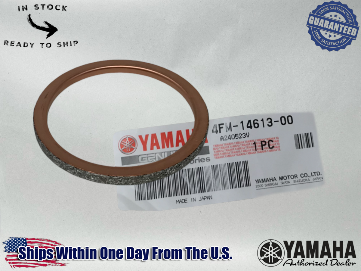 4 Yamaha Genuine OEM Authentic Exhaust Gaskets 4FM-14613-00-00