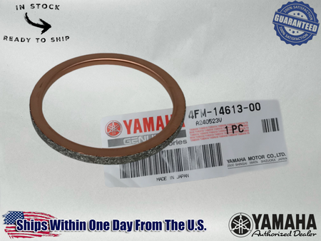 4 Yamaha Genuine OEM Authentic Exhaust Gaskets 4FM-14613-00-00