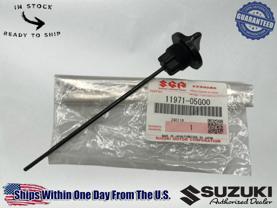 Suzuki OEM OZARK 250 LTF250 QUADRUNNER Z250 OIL LEVEL DIPSTICK 11971-05G00