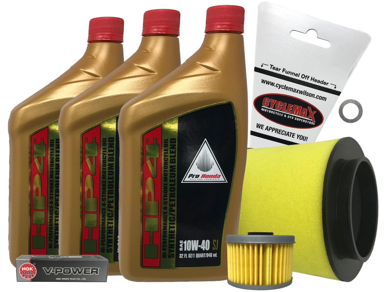 Cyclemax 2005-2011 OEM Honda TRX 500 Rubicon Semi Synthetic Tune Up Kit