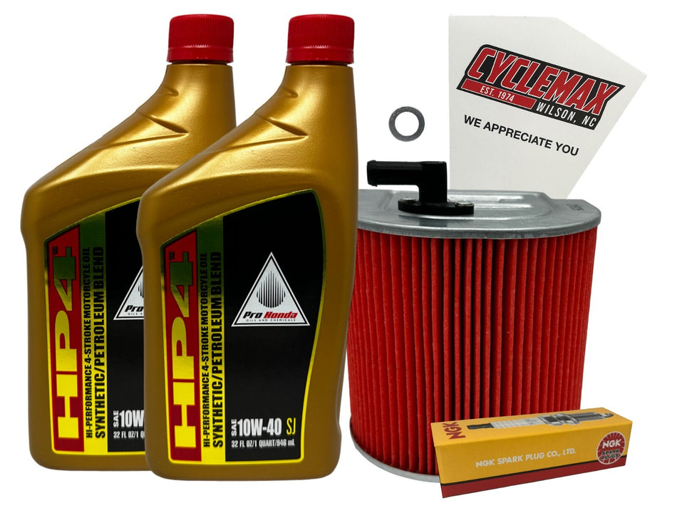 Honda HP4 Semi-Synthetic Tune-Up Kit for 1996-2016 REBEL 250 with Spark Plugs