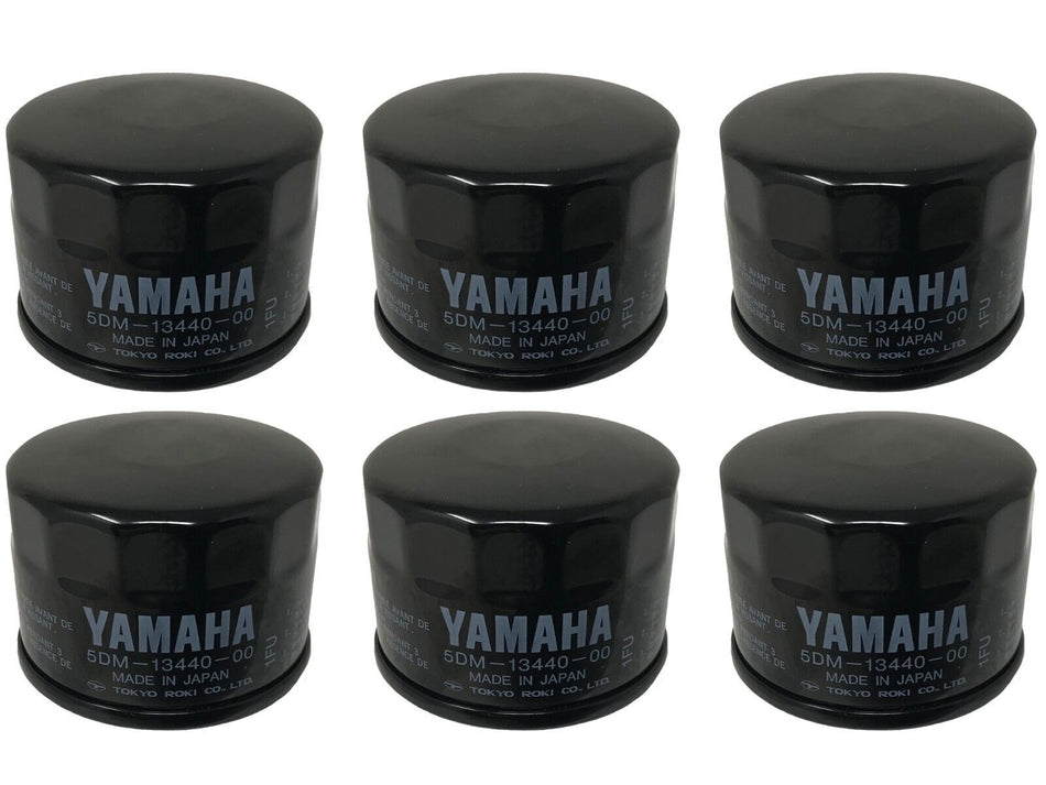 OEM YAMAHA OIL FILTER 5DM-13440-00 6 PACK