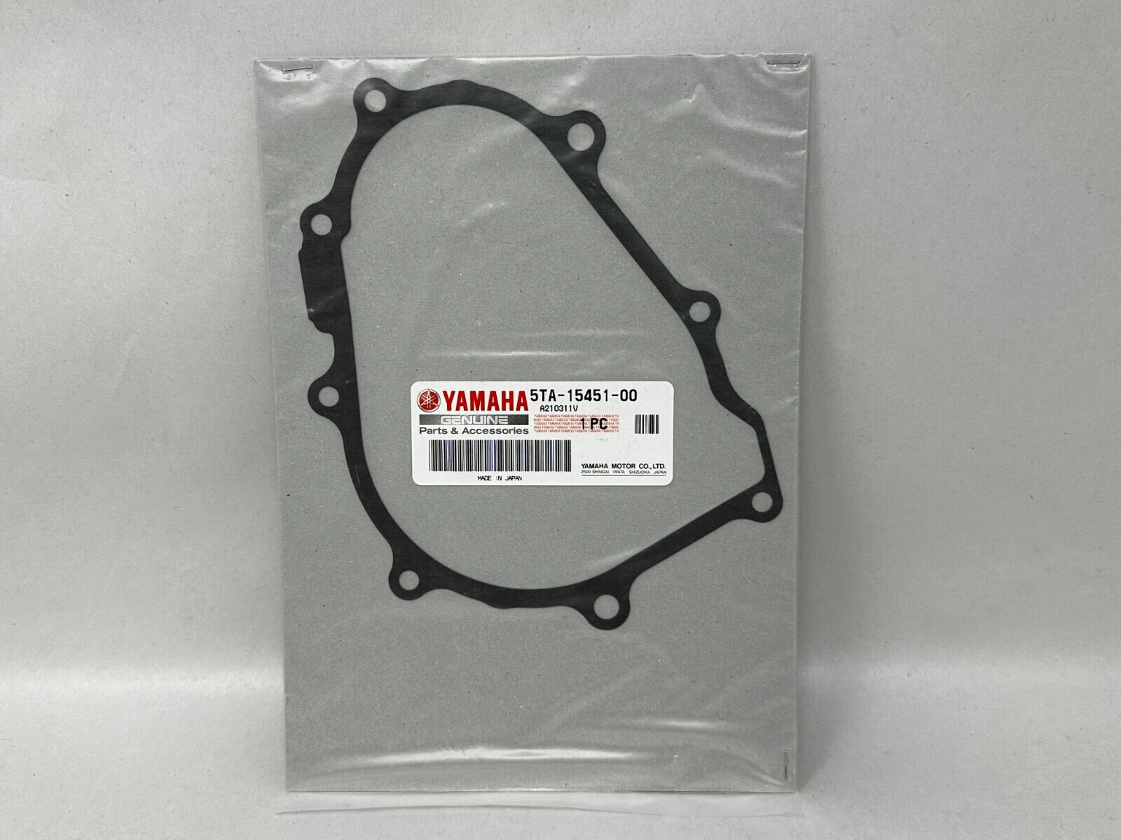 Yamaha Genuine OEM Authentic Crankcase Cover Gasket 1 5TA-15451-00-00