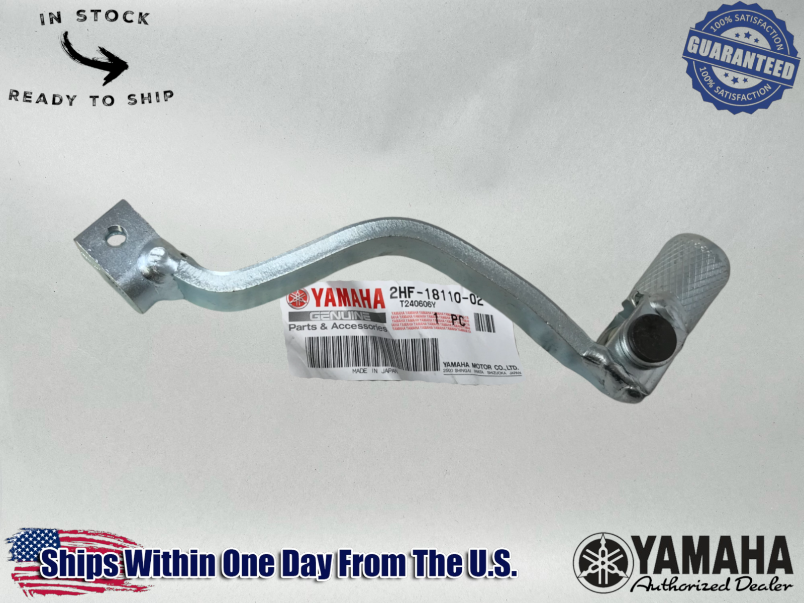 Yamaha Genuine OEM Authentic Gear Shift Lever Shifter Pedal 2HF-18110-02-00