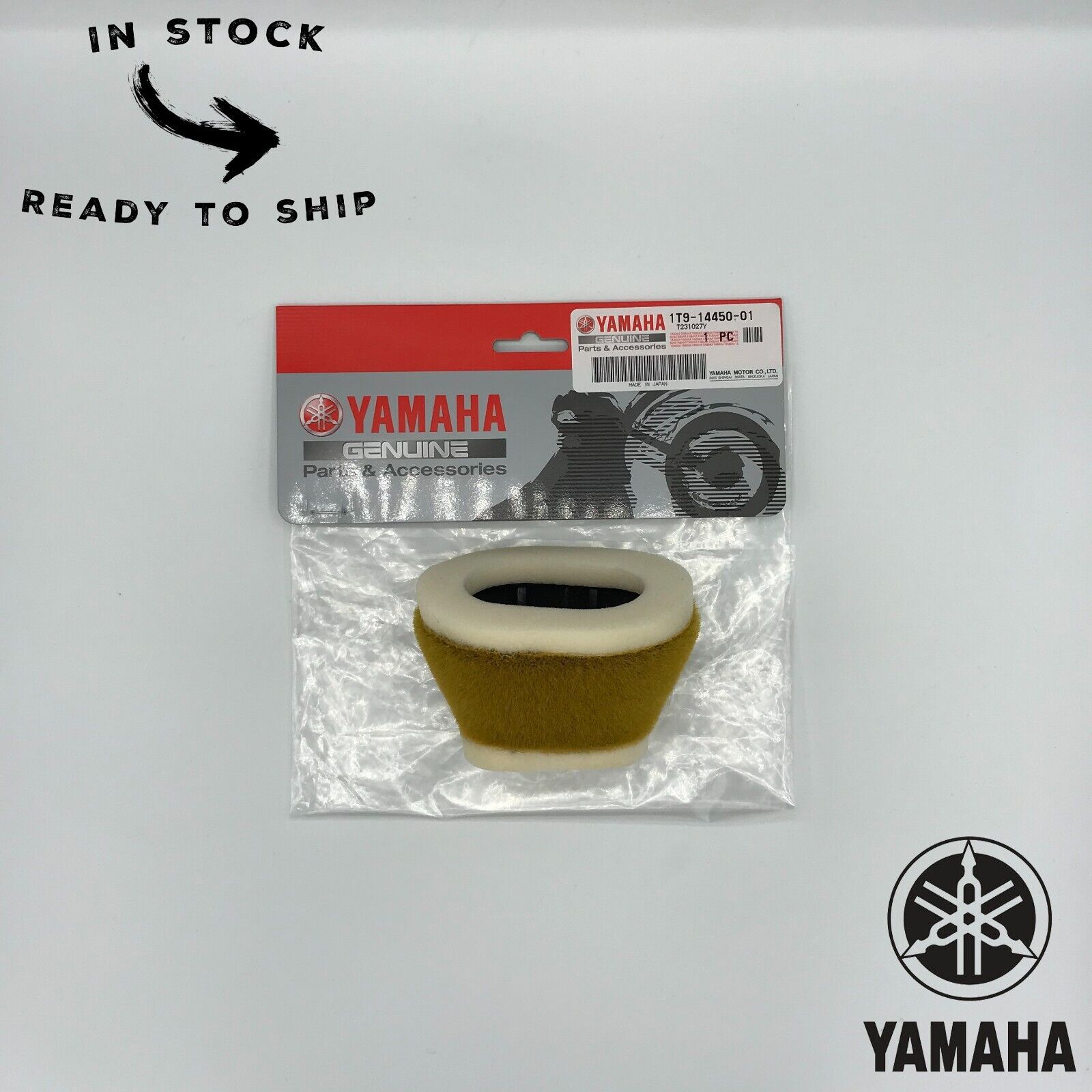 Genuine OEM Yamaha Air Filter Element 1T9-14450-01-00