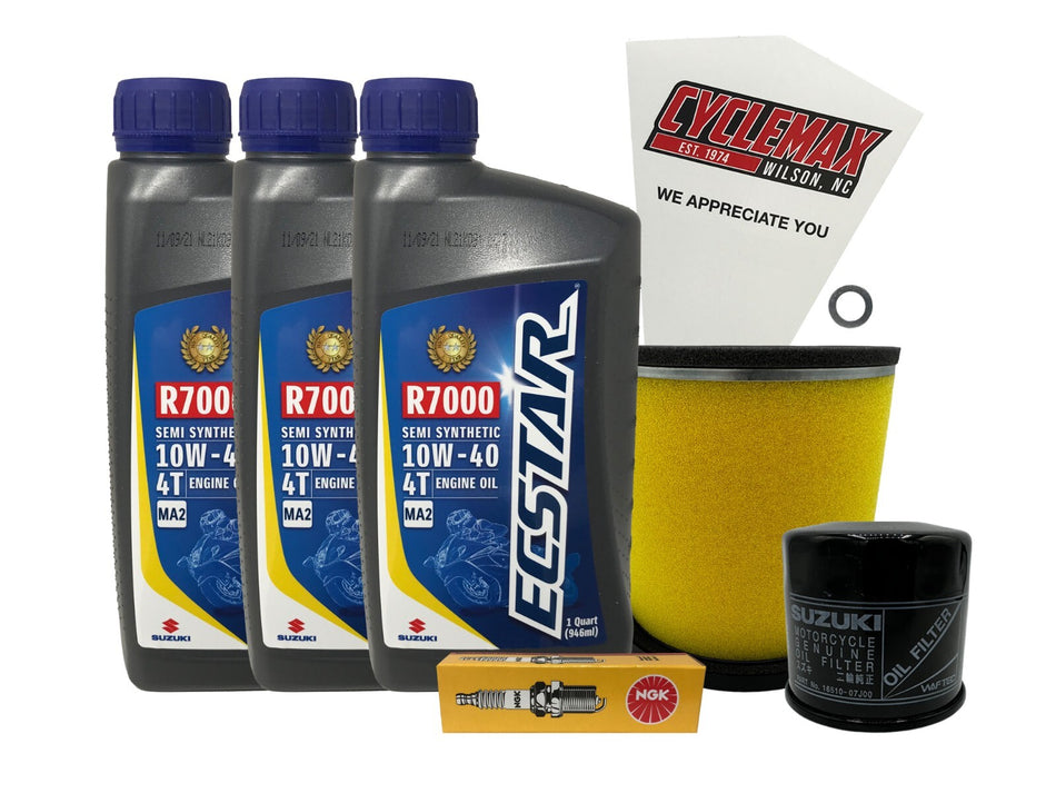 Semi-Synthetic Tune Up Kit w/ Spark Plug fits 2007-2010 Suzuki LT-A450