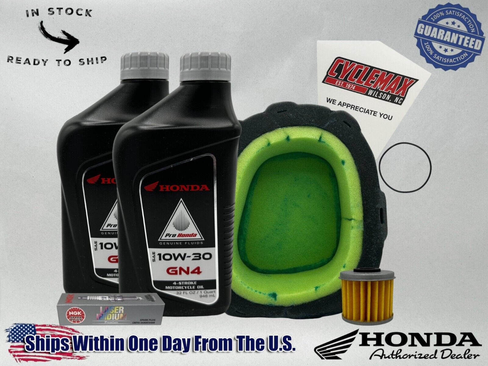 Cyclemax Standard GN4 10W-30 Tune-Up Kit fits 2021-2024 Honda CRF450R