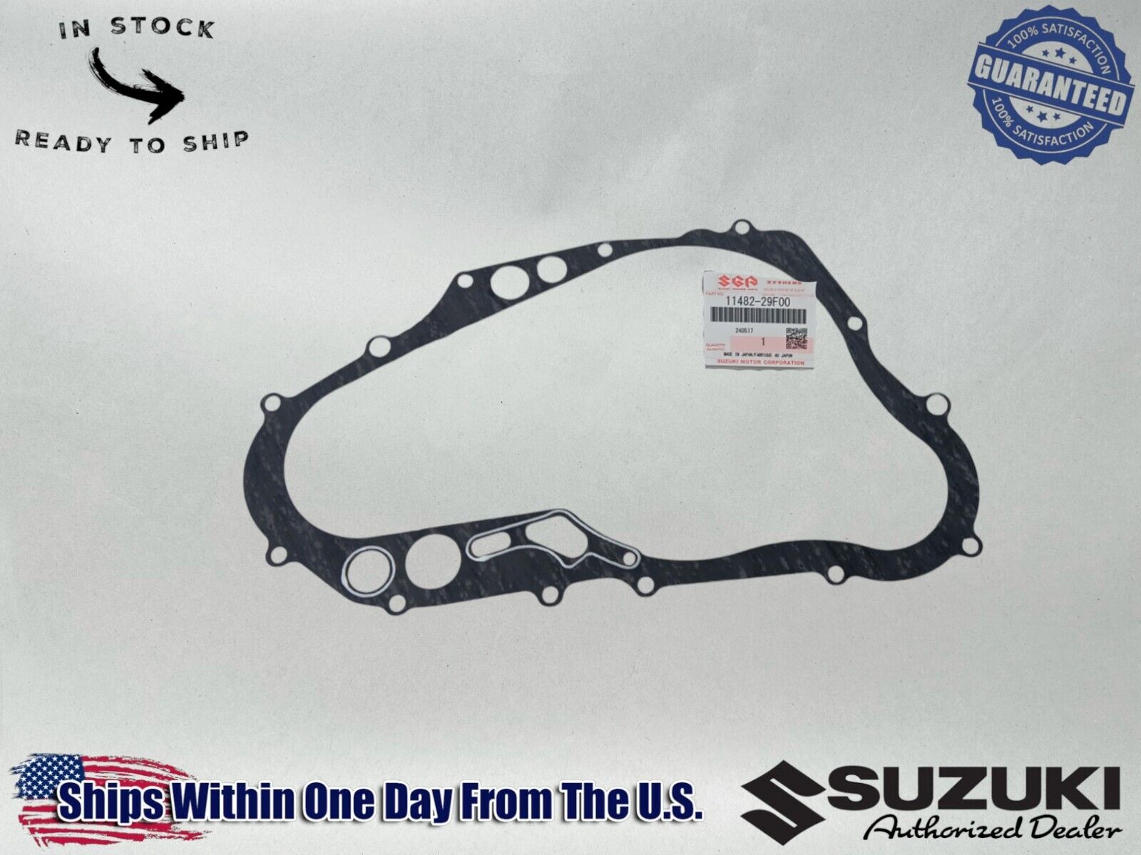 Suzuki OEM Authentic Clutch Cover Gasket Drz400 400E 400S 400Sm 11482-29F00