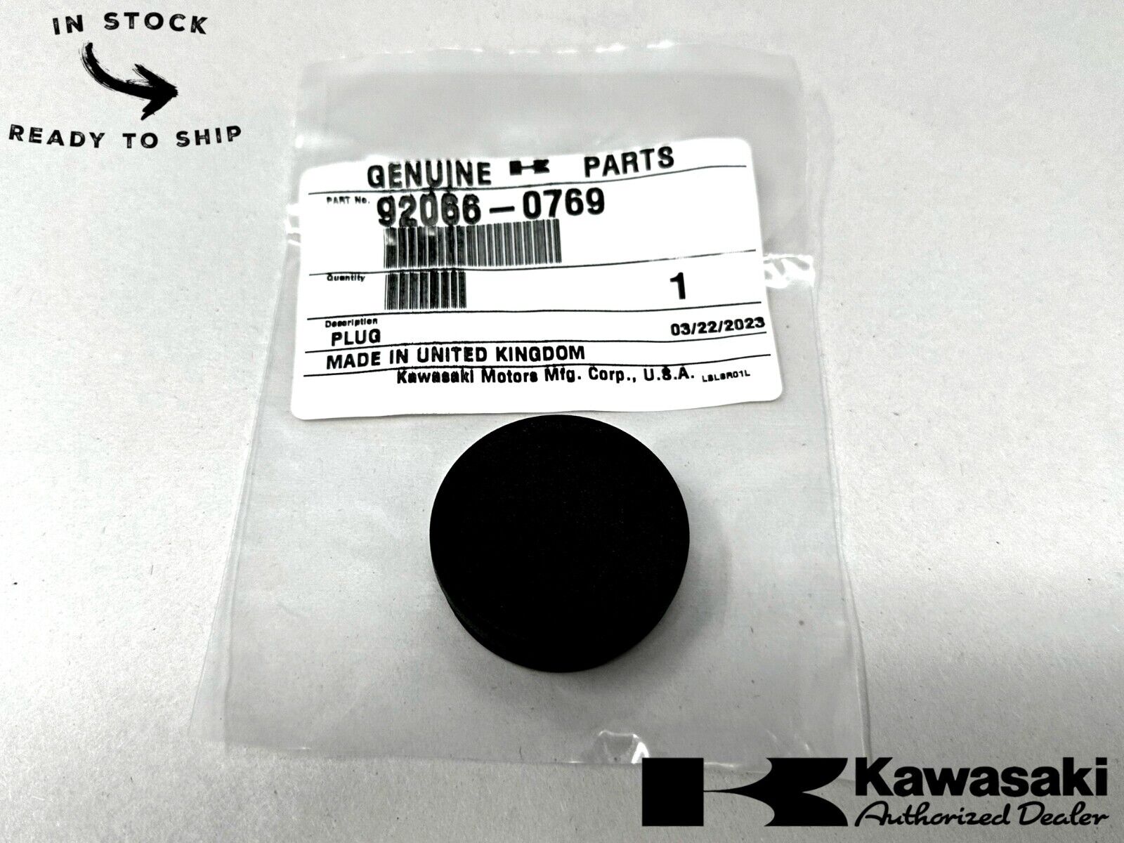 Kawasaki Genuine OEM Plug 92066-0769