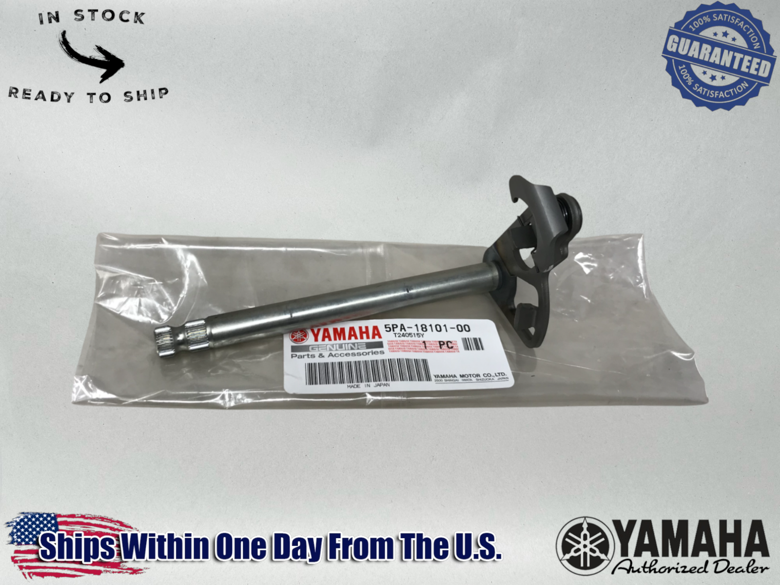 Yamaha Genuine OEM Authentic Shifter Gear Shift Shaft Assembly 5PA-18101-00-00