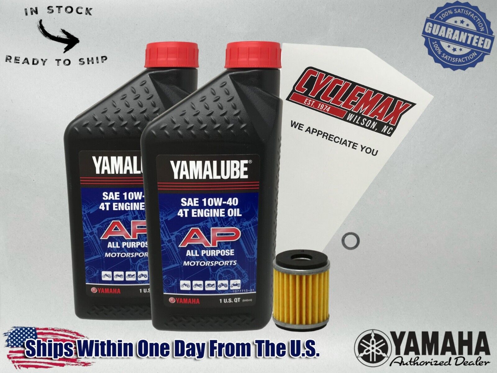 Cyclemax Standard Yamalube Oil Change Kit fits 2018-2024 Yamaha XMAX 300