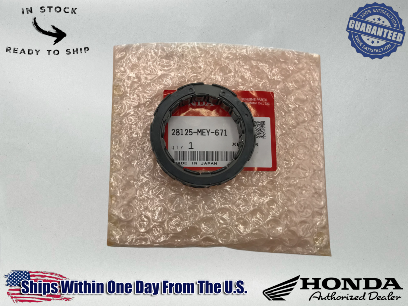 Honda Genuine OEM 2004-14 TRX 450 One-Way Starter Clutch Bearings 28125-MEY-671
