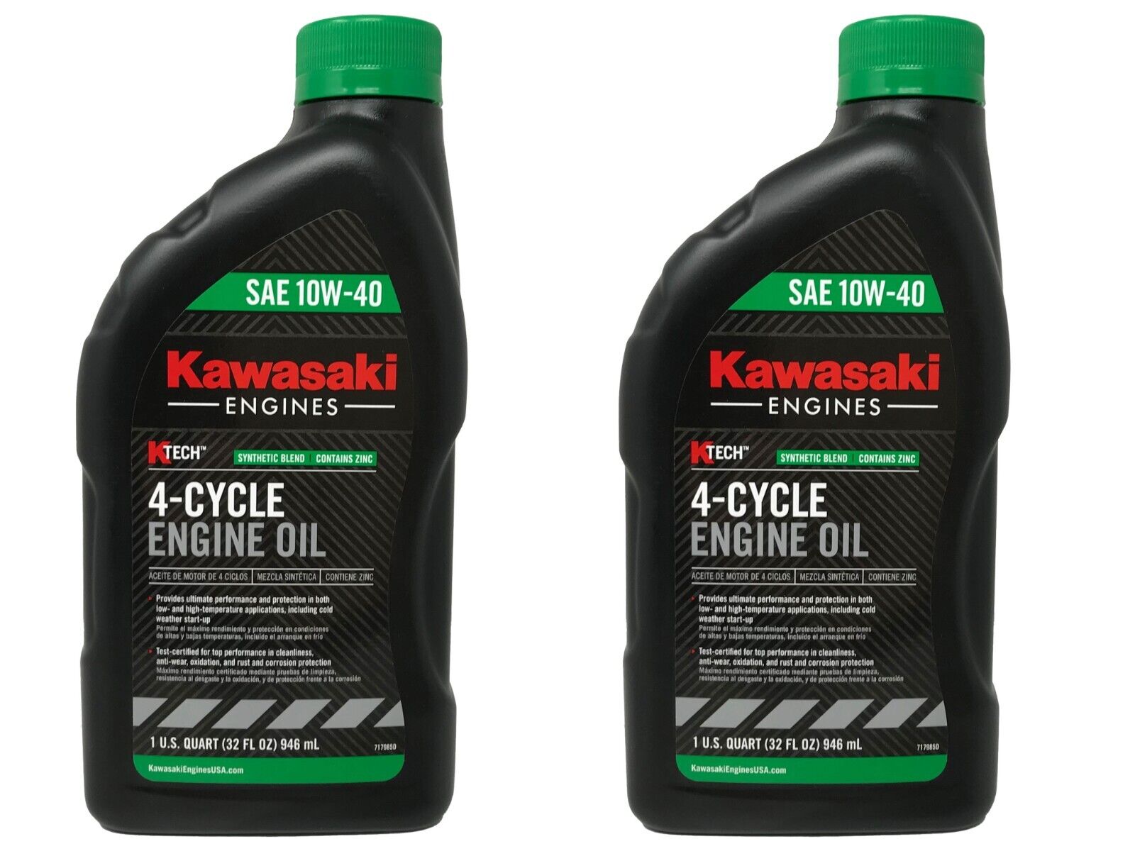 Kawasaki SAE 10W40 4 Cycle Motor Oil 2 QUARTS 99969-6296 2 PACK