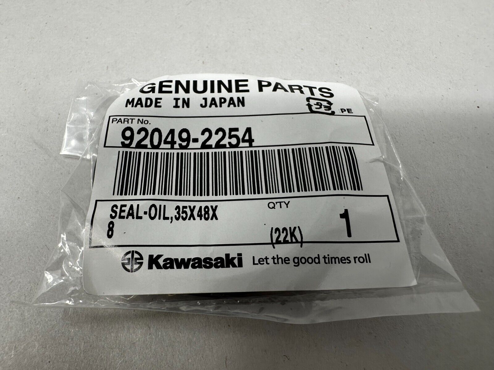 Kawasaki Genuine OEM Oil Seal 35X48X8 92049-2254