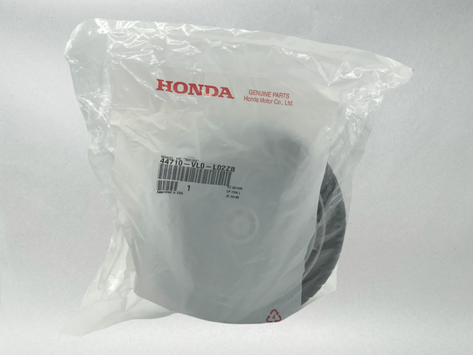 2 Pack New Genuine OEM Honda Front Wheel *NH164* 44710-VL0-L01ZA