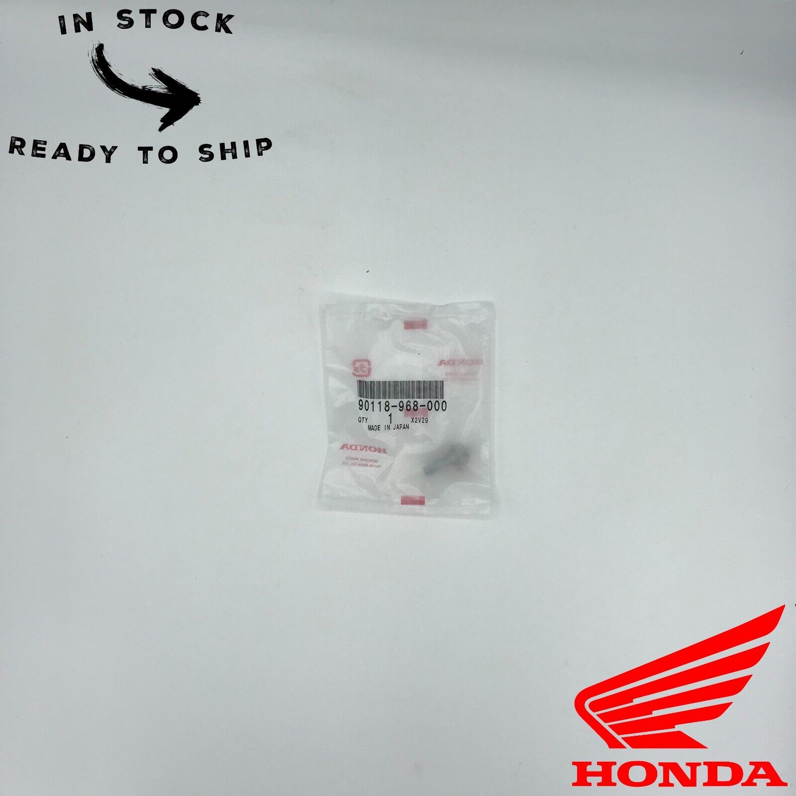 Genuine OEM Honda Flange Bolt 90118-968-000