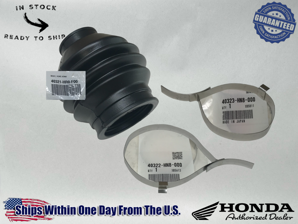 Honda Genuine OEM Yoke Joint Boot w/Clamps TRX500 TRX420 SXS700 UTV Parts