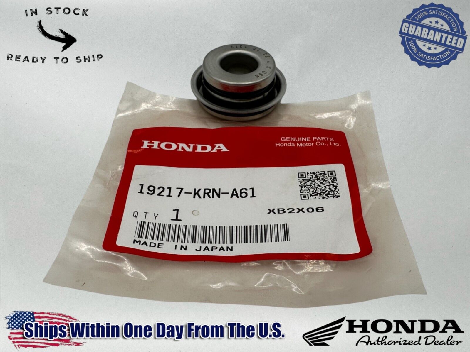 Honda Genuine OEM Authentic Mechanical Seal 19217-KRN-A61