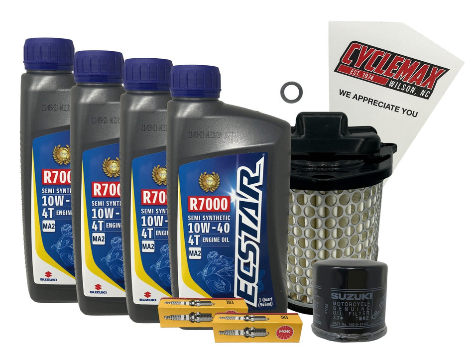 Semi-Synthetic Tune Up Kit w/ Spark Plugs fits 2005-2009 Suzuki VL-1500