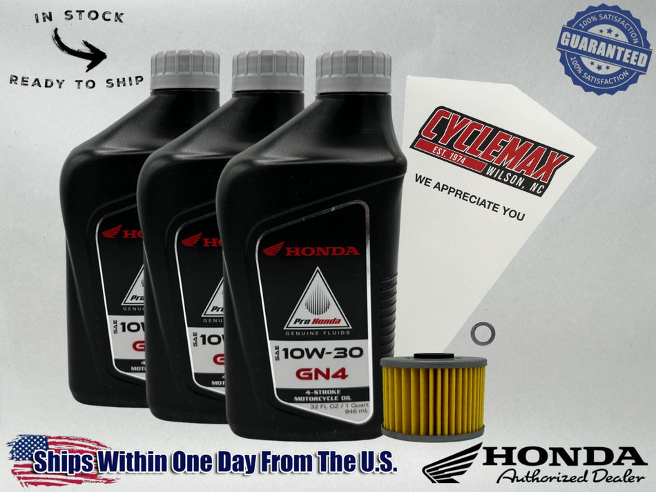 Standard GN4 10W-30 Oil Change Kit fits 1983-1987 Honda XL600R