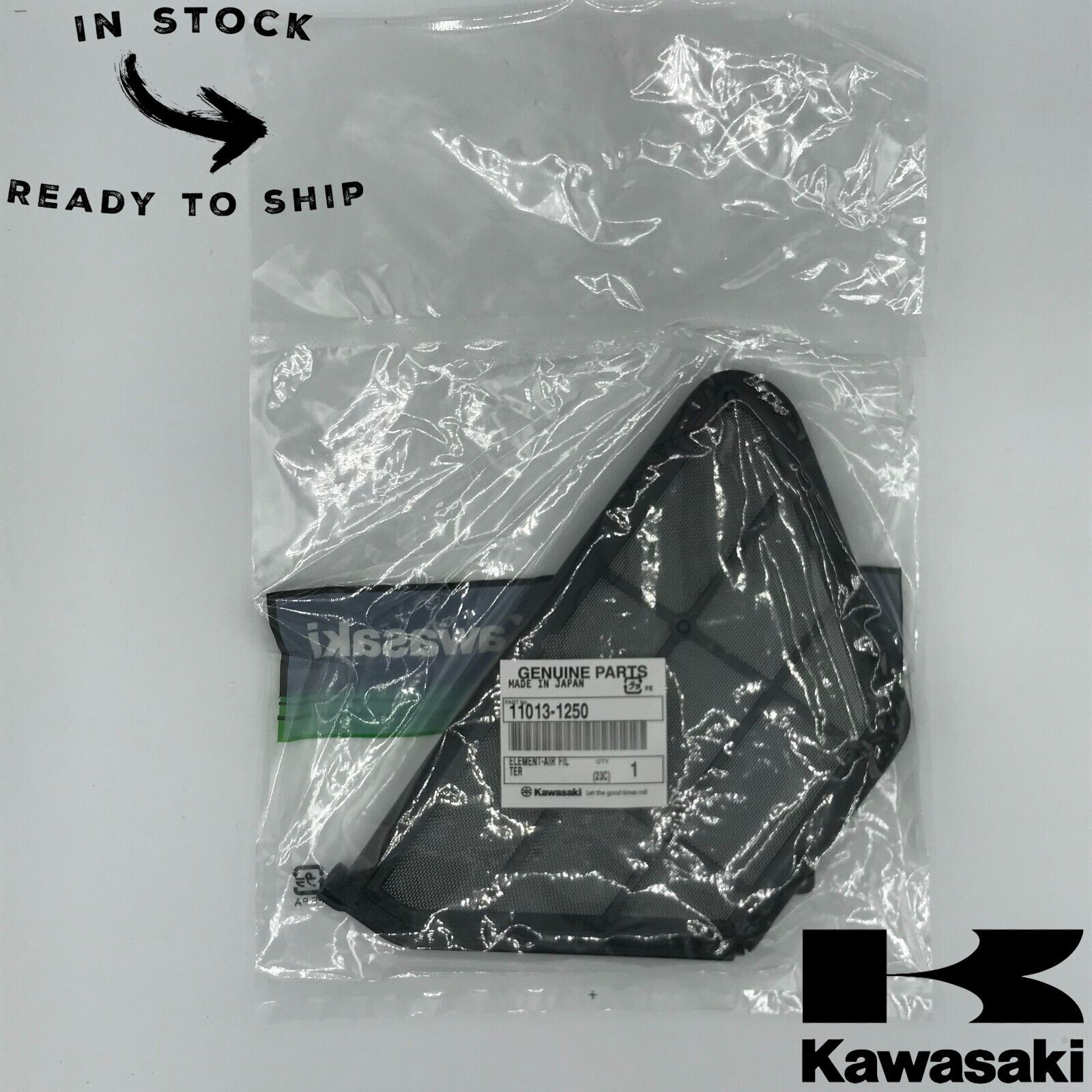 Genuine OEM Kawasaki Air Filter 11013-1250