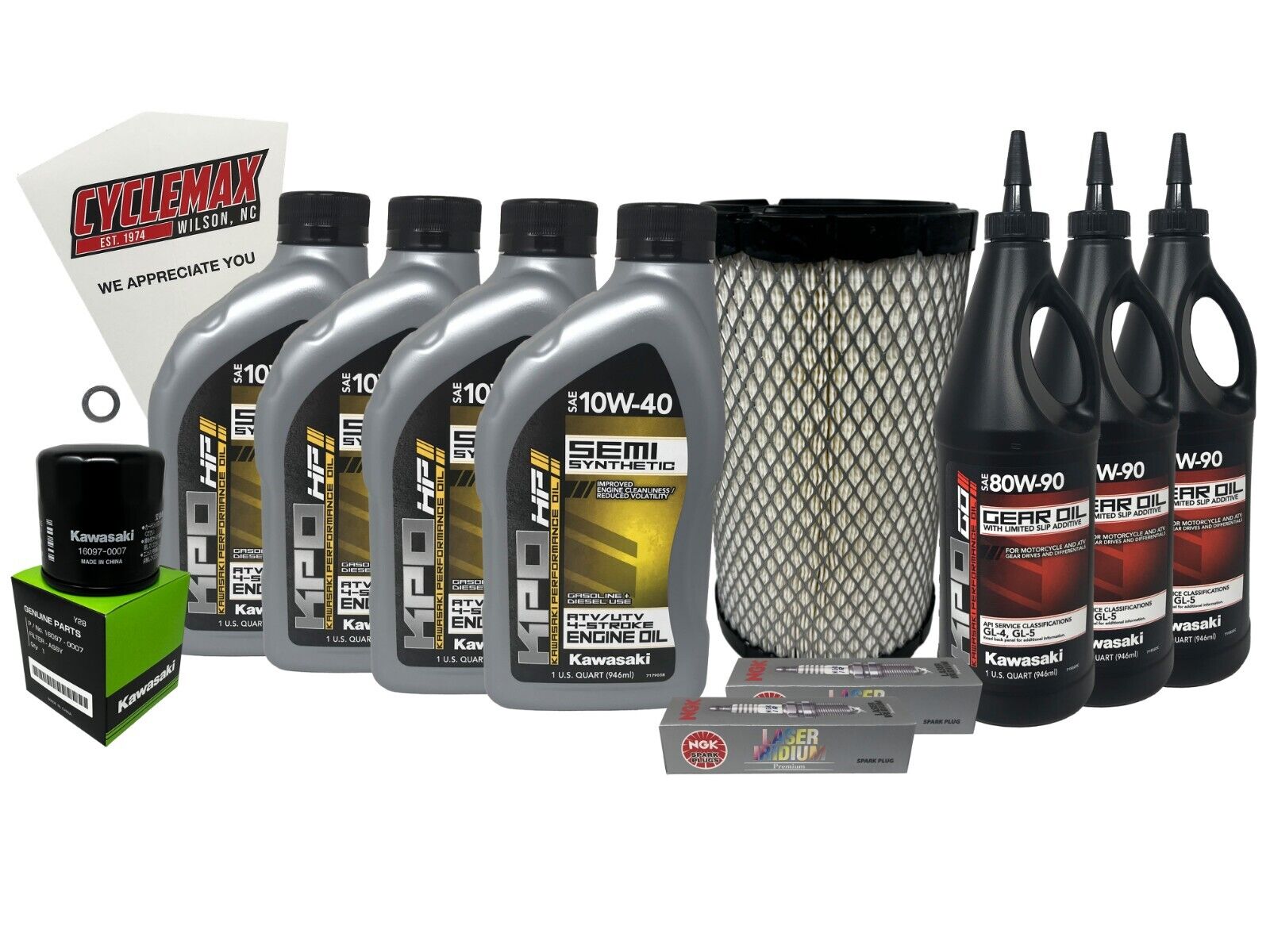 Cyclemax Semi Synthetic Full Service Kit fits 2020-2023 Kawasaki Teryx KRX 1000