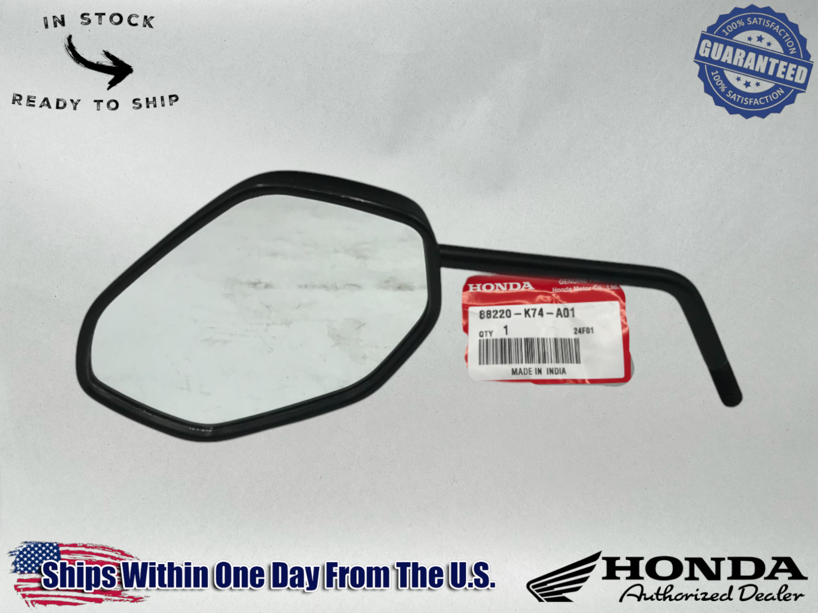 Honda Genuine OEM Authentic LT MIRROR 22-23 NAVI NVA110B 88220-K74-A01