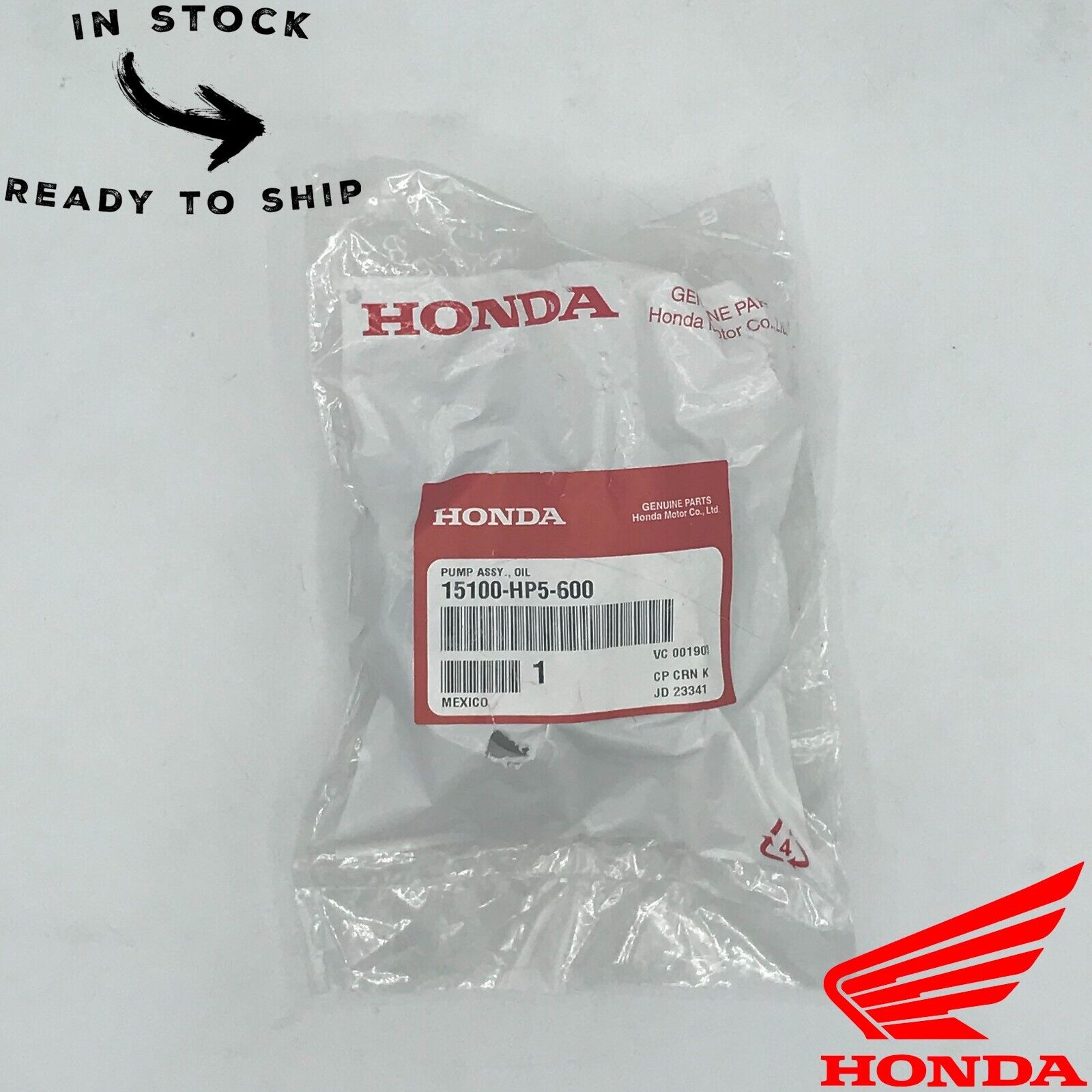 Genuine OEM Honda Oil Pump Assembly 15100-HP5-600