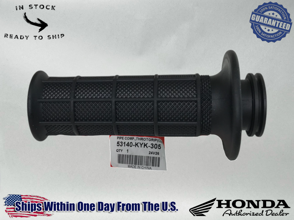 Honda Genuine OEM Throttle Tube + Grips CRF110 CRF 110 2013-18 53140-KYK-305