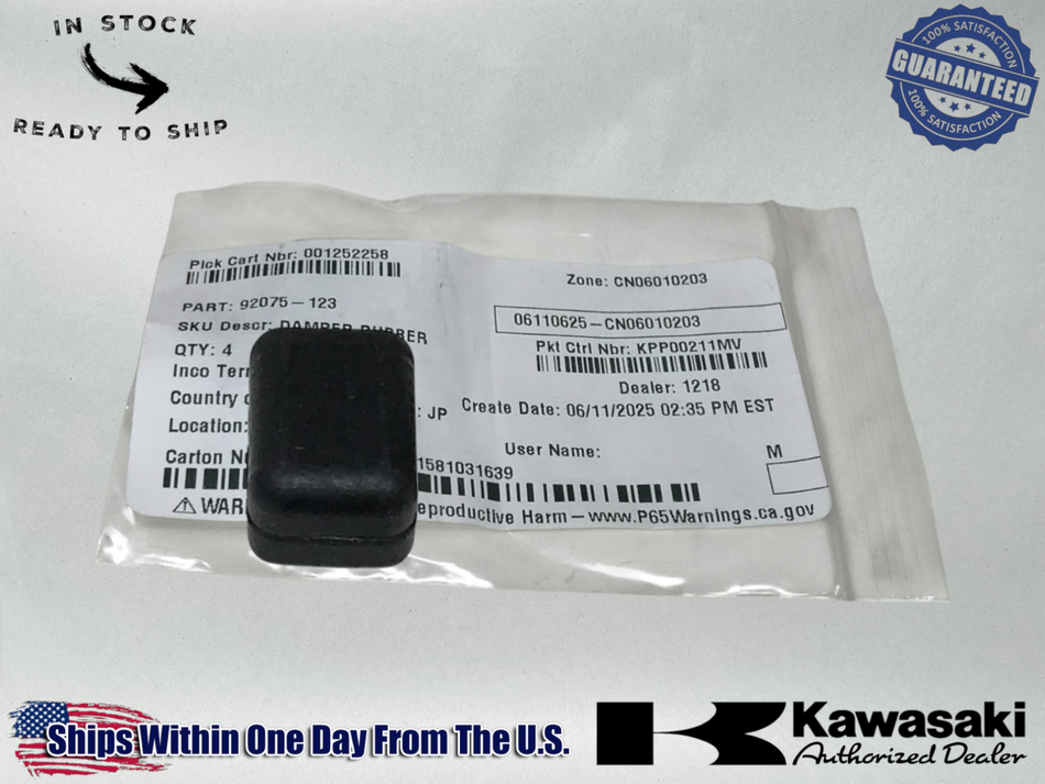 Kawasaki OEM kz1000 kz900 kz750 cam chain guide roller Rubber Damper 92075-123