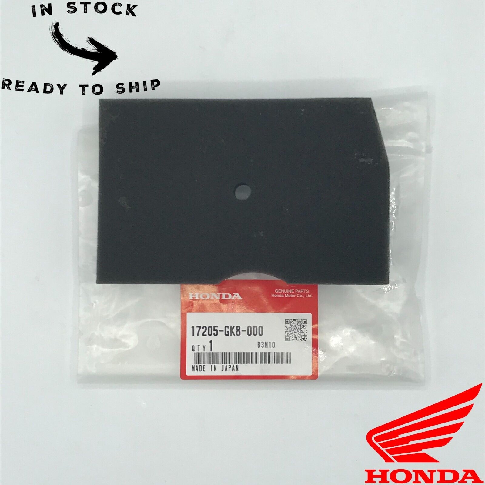 Genuine OEM Honda Air Filter 17205-GK8-000