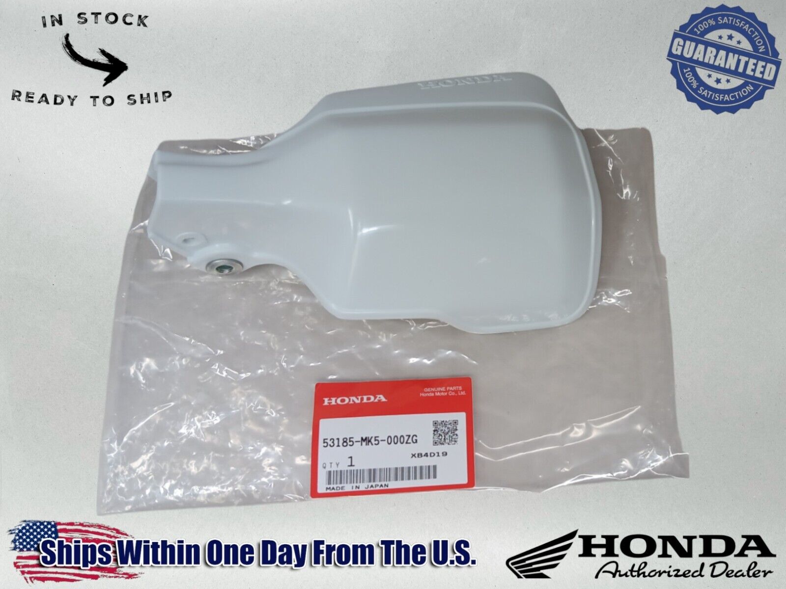 Honda Genuine OEM Authentic Left Handguard Splash Guard Knuckle 53185-MK5-000ZG