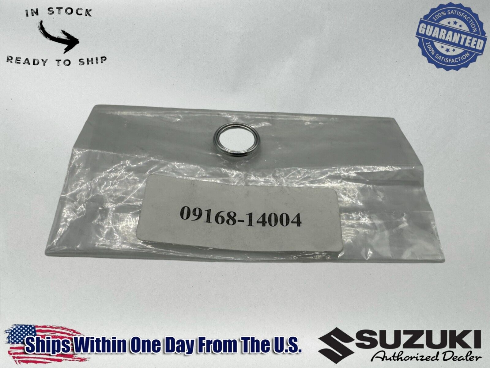 Suzuki Genuine OEM Authentic 14MM Drain Plug Crush Washer 09168-14004