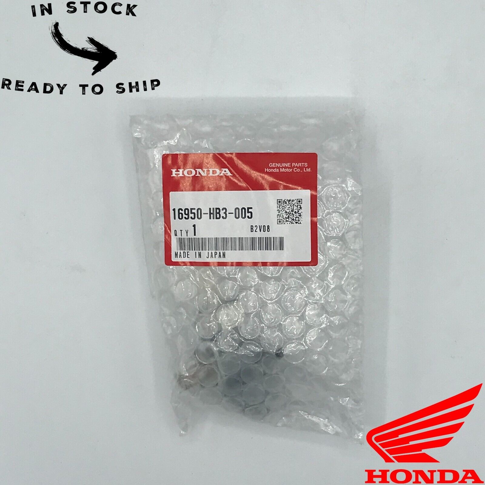 Genuine OEM Honda Petcock Fuel Filter Assembly 16950-HB3-005