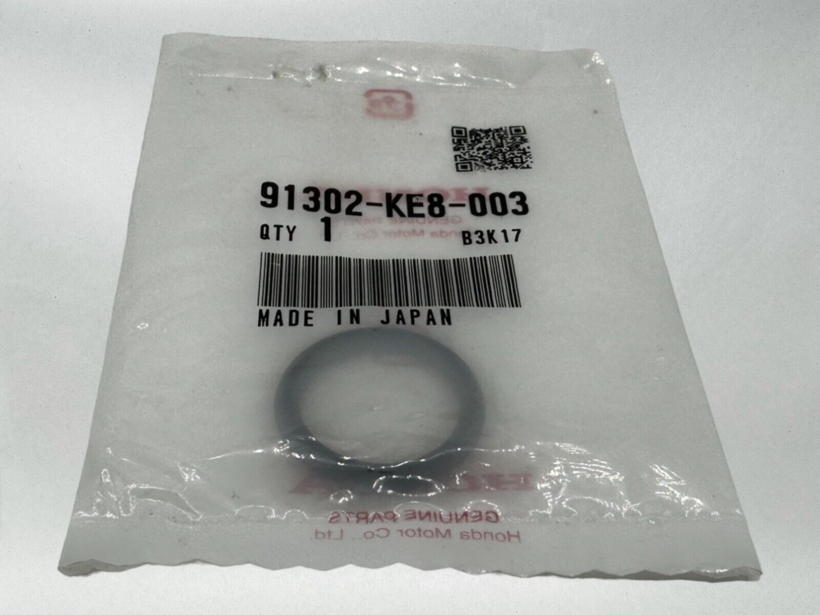 Honda Genuine OEM Authentic O-Ring 18X3 91302-KE8-003