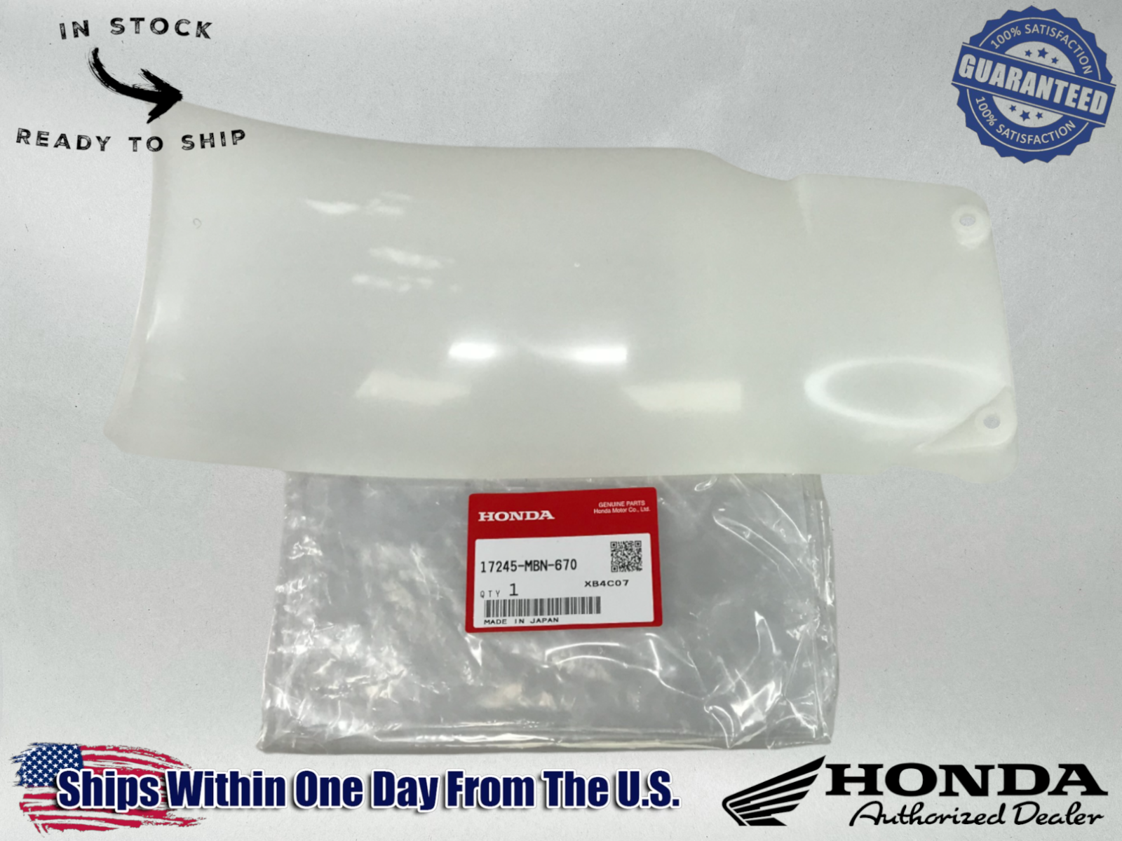 Honda OEM Mud Guard Rock Splash Flap 17245-MBN-670
