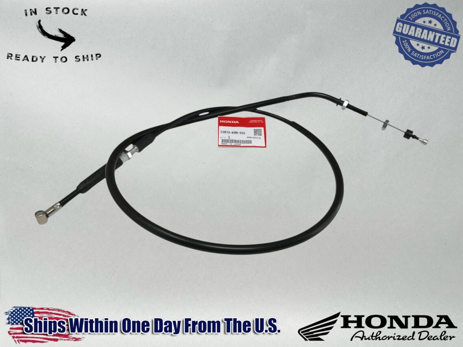 Honda Genuine OEM Clutch Cable 04-07 CRF250R Control Wire 22870-KRN-000